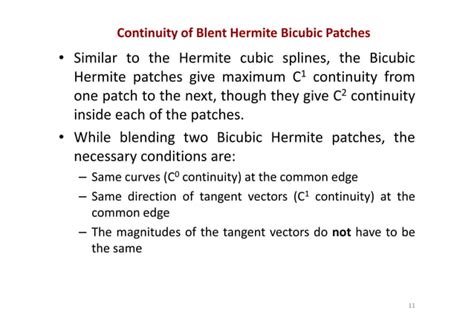 Hermite bicubic-surface-patch | PPT