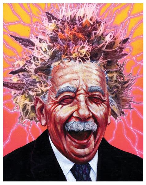 Albert Pinestein Funny portrait Einstein stoner art | Etsy