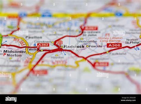 Radstock Shown on a Geography map or road map Stock Photo - Alamy