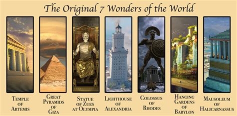 The Original Seven Wonders of the World Digital Print - Etsy