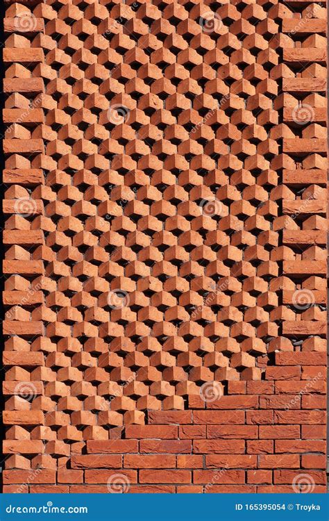 Modern brick wall pattern stock photo. Image of texture - 165395054