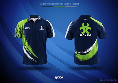 Sublimated Short Sleeve Polo Shirt – Template Design – AKL Industries