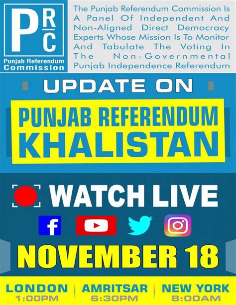 Khalistan 2020 referendum details to be revealed in livestream event | SikhPA