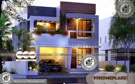 2 Story Narrow House Plans & 60+ Contemporary Kerala Home Plans | Narrow house plans, Latest ...