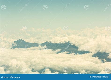 Mount Kilimanjaro Covered with Snow and Clouds Stock Photo - Image of east, clouds: 178969262