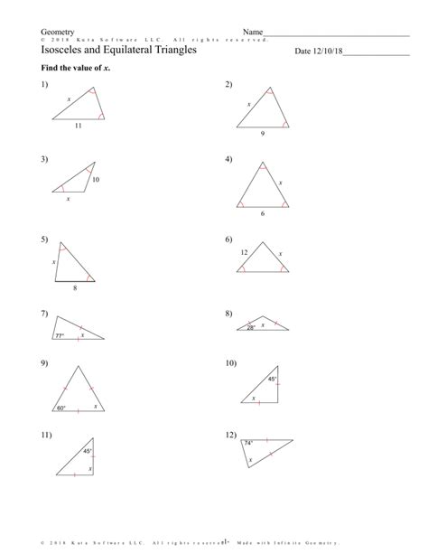 Isosceles and Equilateral Triangles