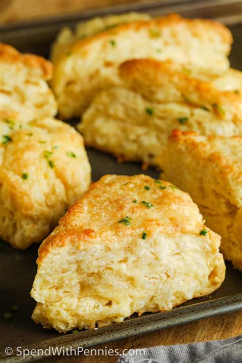 Cheddar Cheese Scones (Freezer Friendly!) - Spend With Pennies