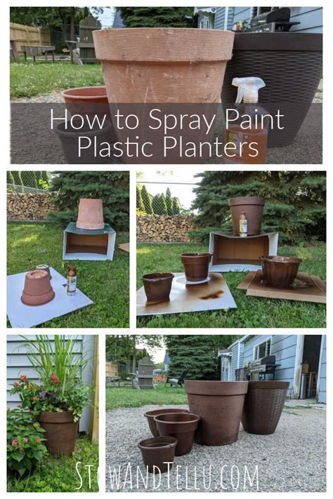 How to Spray Paint Plastic Planters in 7 Easy Steps