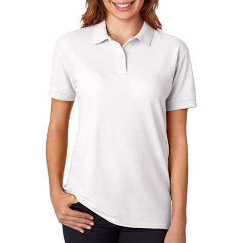 Gildan - Gildan 72800L Women's Pique Polo Shirt -White-X-Large - Walmart.com - Walmart.com