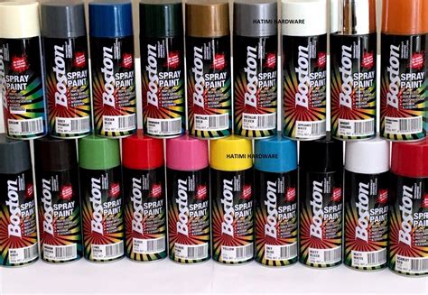 Boston Spray Paint Cans 250G High Quality & Available in 23 Colours QUICK DRYING | eBay