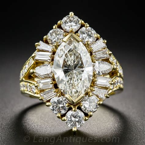 2.03 Carat Marquise Estate Diamond Ring