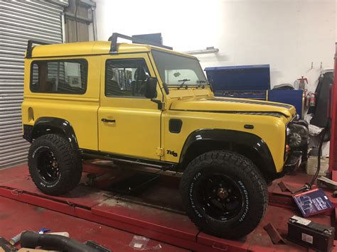 Our Yellow Defender 90 | Stryker Landrovers | Land Rover Parts and Accessories