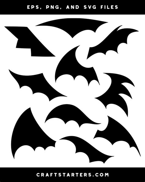 Bat Wing Silhouette Clip Art