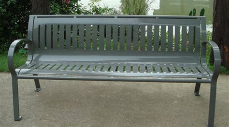 Commercial Metal Park Bench / SPB-074 | Sunperk | Commercial Outdoor Furniture Supplier