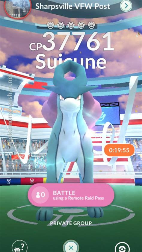 Suicune Raid Boss - Pokemon Go