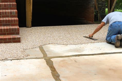 Pea Gravel Epoxy Patio • Patio Ideas