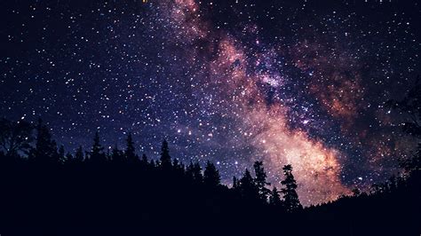 wallpaper for desktop, laptop | mx08-night-sky-dark-space-milkyway-star-nature