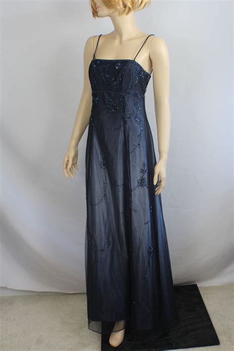 90s prom dress formal purple black dress vintage 1980s ball