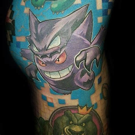 60 Gengar Tattoo Designs For Men - Pokemon Ink Ideas