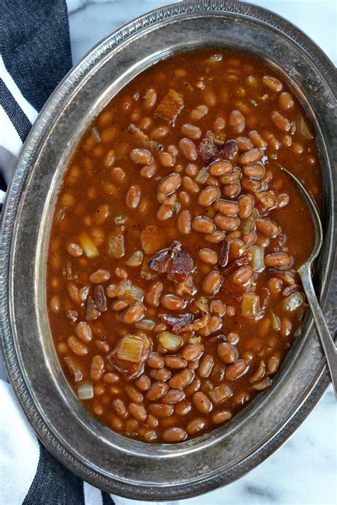 5-Ingredient Barbecue Bacon Baked Beans - Simply Scratch