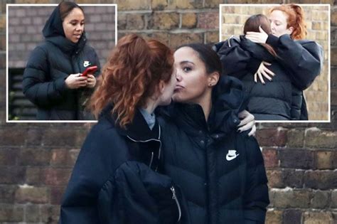 Alex Scott and Jess Glynne finally confirm romance as they're spotted kissing in very public ...