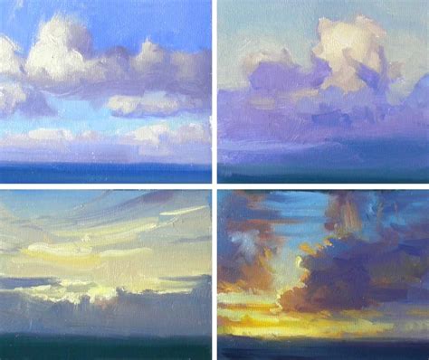 Paintings Of Clouds With Acrylic Paint – Warehouse of Ideas