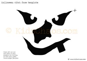 FREE printable Halloween Witch pom-pom – KidsChaos.com