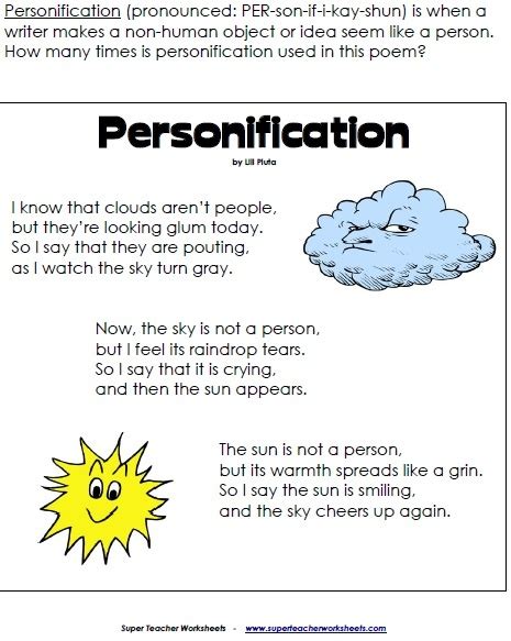 Poetry Examples of Personification images