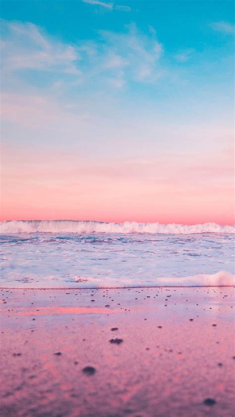 Pink Beach iPhone Wallpapers - Top Free Pink Beach iPhone Backgrounds - WallpaperAccess