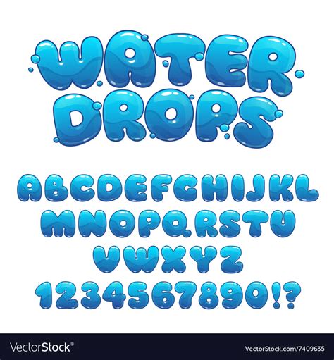 Water Cartoon Font