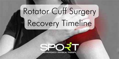 Rotator Cuff Surgery Recovery Timeline | SPORT Orthopedics