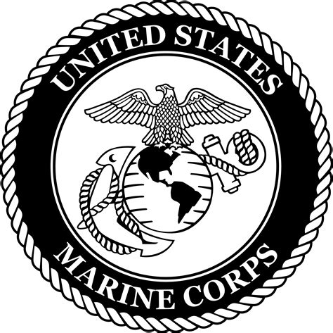 Usmc Logo Black And White