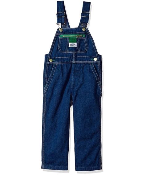 Little Pre-School Boy's Denim Bib Overall - Rigid Blue - CI1887WE28W