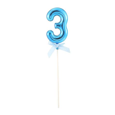 Cake Topper #3, Blue | Party Expert