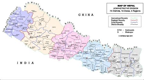 Map of nepal with districts and vdc - Map of nepal with districts and vdc (Southern Asia - Asia)