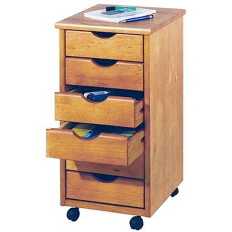 Adeptus Medium Pine 6-Drawer Solid Wood Mobile Storage Cart by Adeptus at Fleet Farm