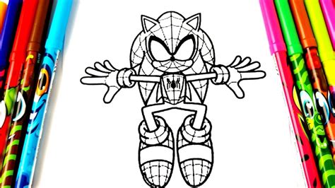 Sonic Spider man hedgehog Coloring Pages ! DRAW AND COLORINGTobu - Good Times [NCS Release ...