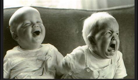 Laugh cry twin babies Blank Template - Imgflip