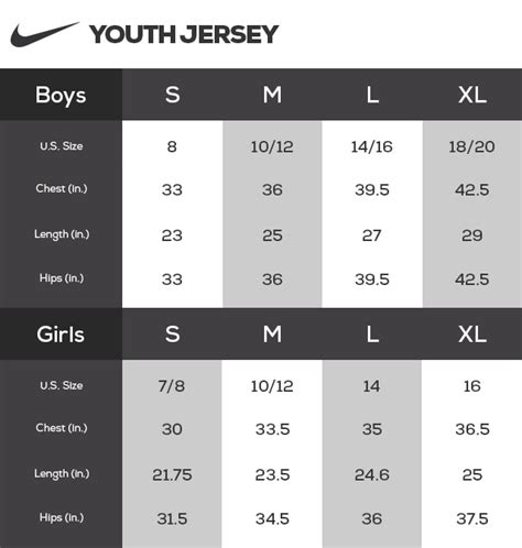 Oberfläche Verweigern Schwefel nike youth boys size chart canada Alarm Klima Außergewöhnlich