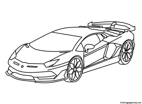 Lamborghini Coloring Pages