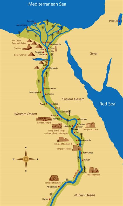 Detailed map of Ancient Egypt | Egypt | Africa | Mapsland | Maps of the World