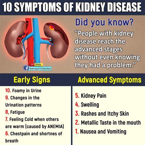 Is it really possible to get off kidney dialysis?: 10 SYMPTOMS OF KIDNEY DISEASE