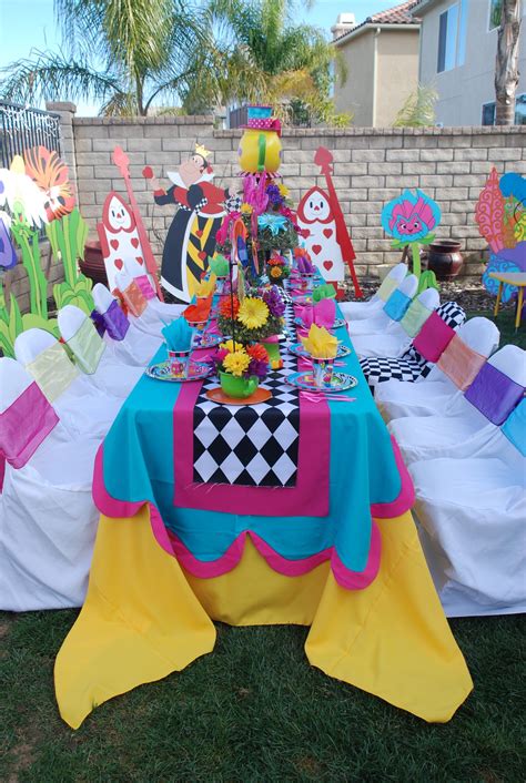 Alice In Wonderland Party Decorations ヘ(^_^ヘ)