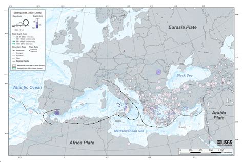 Earthquake Fault Lines Map Europe - United States Map