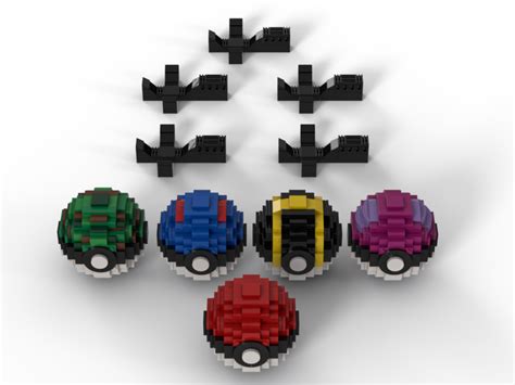 LEGO MOC Pokemon Kanto Pokeball Collection by Jedi Plb | Rebrickable - Build with LEGO