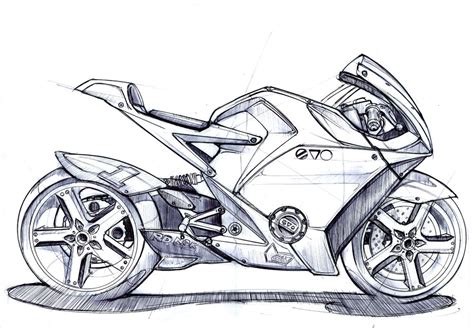 EV-0 RR | Bike drawing, Motorcycle drawing, Bike sketch