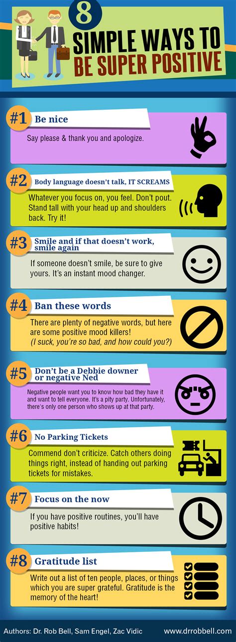 (INFOGRAPHIC) 8 simple ways to have a super positive attitude