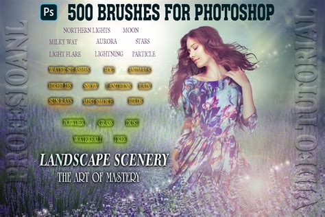 500 Landscape Brushes Photoshop Bundle Brushes Rain - Etsy