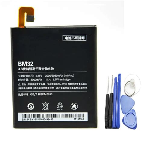 For Xiaomi mi4 battery 100% For Xiaomi 4 battery 3000mah BM32 replacement battery Compatiable ...