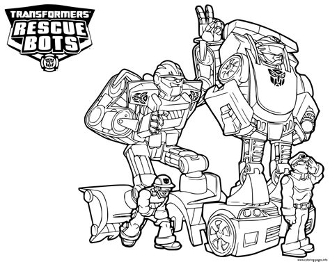 Rescue Bots Bumblebee Coloring Pages Printable Coloring Pages